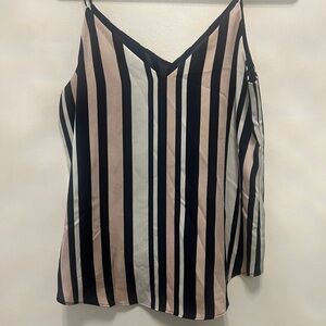 Express Striped V-Neck Camisole Top